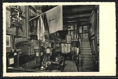 AK Lüneburg, Gasthaus Zum Alten Brauhaus, Inh. Friedrich Kraft, Innenansicht