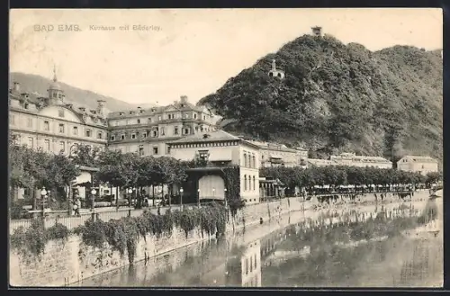 AK Bad Ems, Kurhaus mit Bäderley