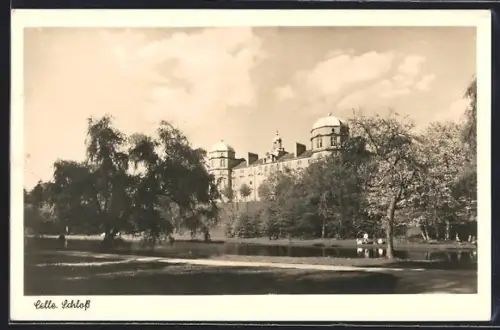 AK Celle, Schloss mit Umgebung