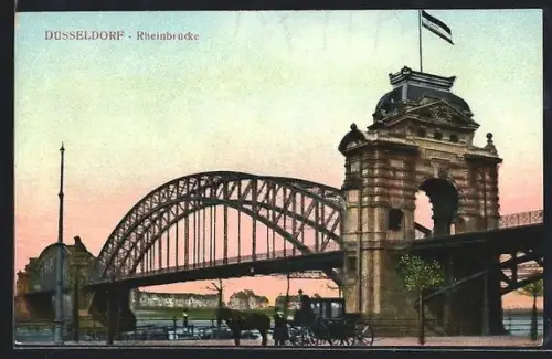 AK Düsseldorf, Rheinbrücke