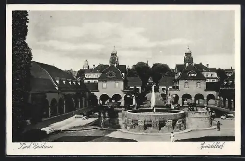 AK Bad Nauheim, Sprudelhof aus der Vogelschau