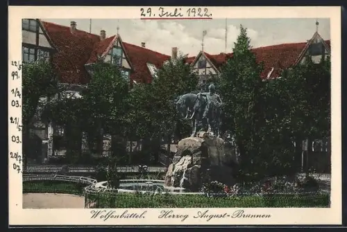 AK Wolfenbüttel, Herzog August-Brunnen