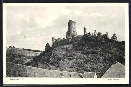 AK Monreal /Eifel, Burgruine auf dem Burgberg