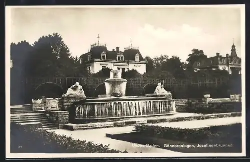 AK Baden-Baden, Gönneranlagen, Josefinenbrunnen