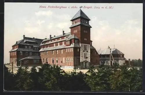 AK Fichtelberg /sächs. Erzgeb., Neues Fichtelberghaus