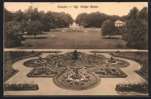 AK Dresden, Hgl. Grosser Garten
