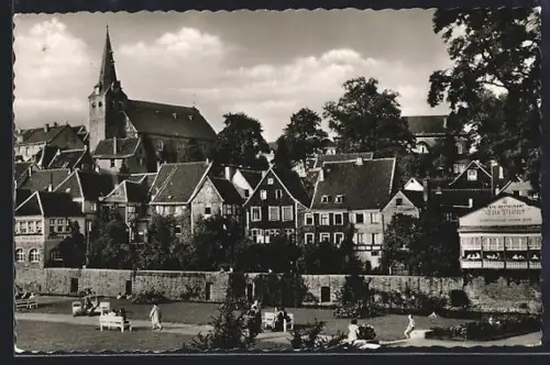AK Lemgo, Ortsansicht mit Kirche