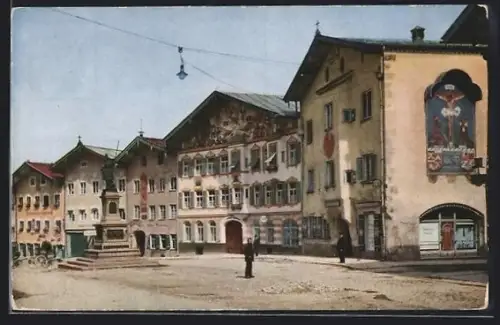 AK Bad Tölz /Obbay., Marktstrasse, Moralt- und Lindnerhaus