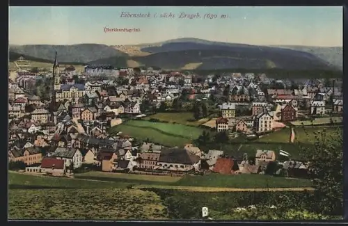 AK Eibenstock /Sächs. Erzgeb., Gesamtansicht aus der Vogelschau