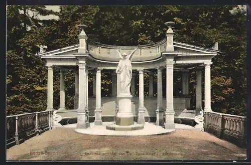 AK Baden-Baden, Denkmal errichtet von Carl-Egon Fürst zu Fürstenberg
