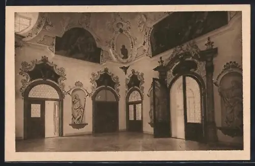 AK Ottobeuren, Kloster, Vorraum der Abtei-Kapelle