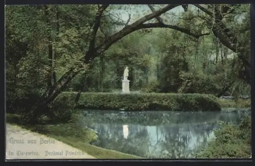 AK Berlin, Tiergarten, Denkmal Friedrich Wilhelm III