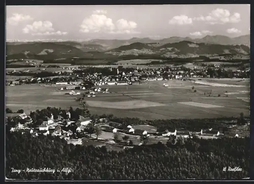 AK Isny-Neutrauchburg i. Allg, Teilansicht, Fliegeraufnahme