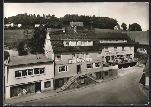 AK Gras-Ellenbach /Odenwald, Hotel Dorflinde E. Sauer