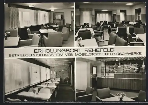 AK Rehefeld-Zaunhaus, Betriebserholungsheim VEB Möbelstoff- und Plüschwerke