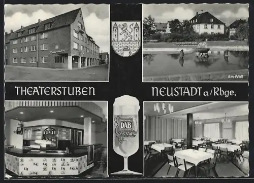 AK Neustadt a. /Rbg., Theaterstuben, Am Wall, Innenansichten