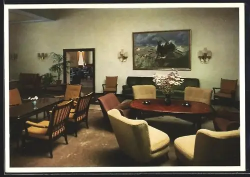 AK Norderney, Grosse Halle im Staatl. Kurhaus