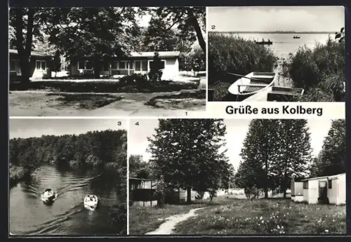 AK Kolberg /Königs Wusterhausen, Erholungsheim Strandcasino, Wolziger See, Zeltplatz D/62
