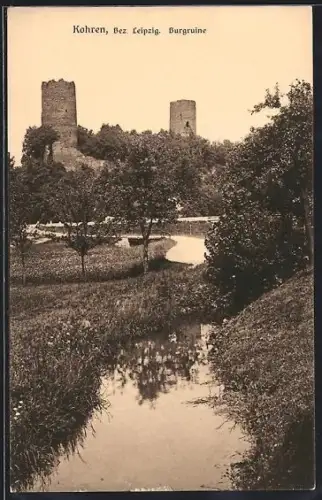 AK Kohren, Blick zur Burgruine