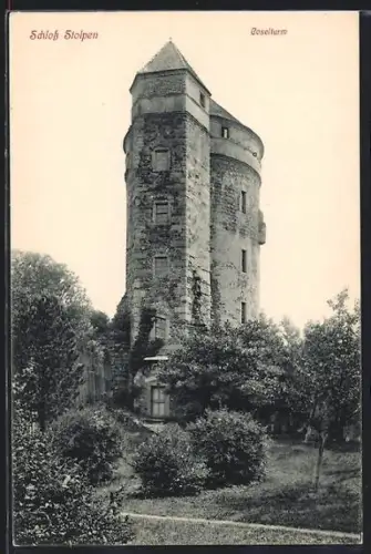 AK Stolpen, Partie am Colelturm vom Schloss Stolpen