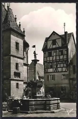 AK Weissenburg /Bay., Am Schweppermannsbrunnen
