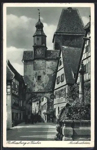 AK Rothenburg o. Tauber, Am Markusturm