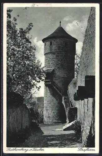 AK Rothenburg o. Tauber, Der Strafturm