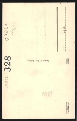 AK Borna /Bez. Leipzig, Blick auf das Rathaus