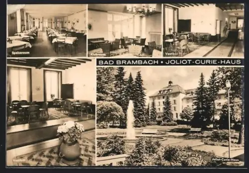 AK Bad Brambach, Joliot-Curie-Haus, Innenansichten, Anlage