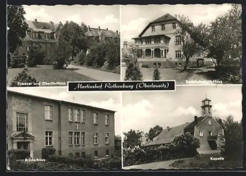 AK Rothenburg /Oberlausitz, Martinshof, Bürgerhaus, Kapelle