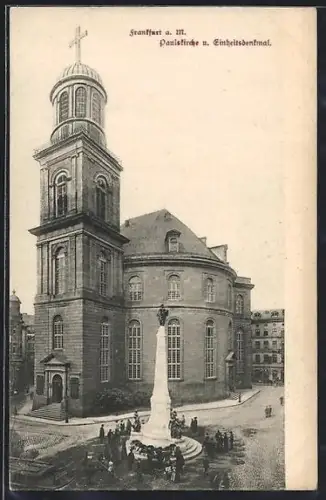 AK Alt-Frankfurt, Paulskirche, Einheitsdenkmal