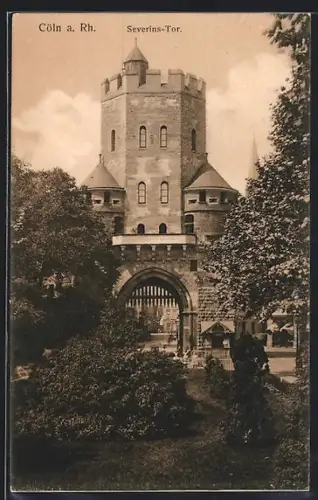 AK Cöln a. Rh., Am Severins-Tor