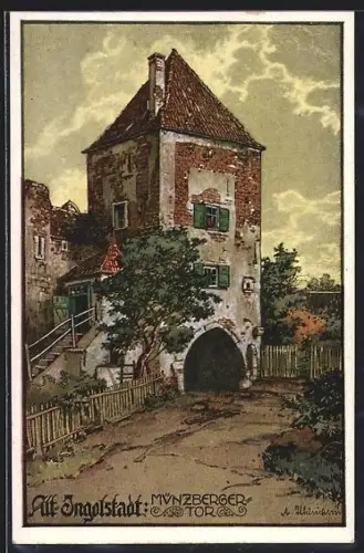 Künstler-AK Ingolstadt, Münzberger Tor