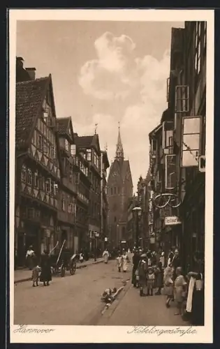 AK Hannover, Köbelingerstrasse mit Restaurant