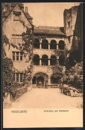 AK Heidelberg, Schloss, die Arkaden