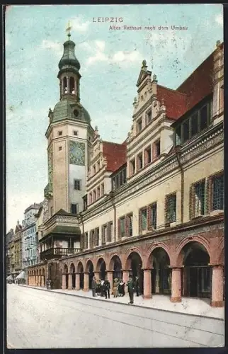AK Leipzig, Altes Rathaus nach dem Umbau