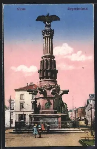 AK Hamburg-Altona, Siegesdenkmal