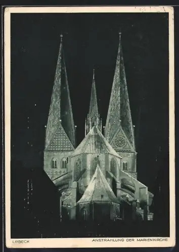 AK Lübeck, Anstrahlung der Marienkirche