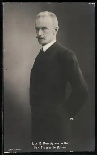 AK Karl Theodor von Bayern im Anzug