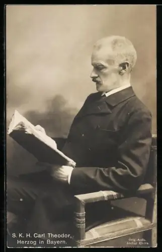 AK S. K. H. Carl Theodor Herzog von Bayern