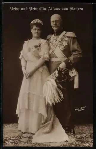 AK Prinz und Prinzessin Alfons von Bayern