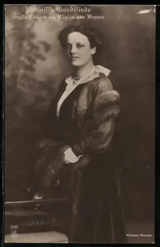 AK Prinzessin Gundelinde, jüngste Tochter des Königs von Bayern