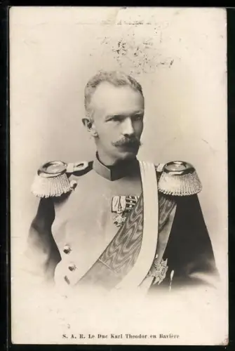 AK Le Duc Karl Theodor en Bavière