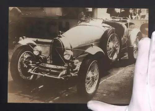 Fotografie Auto Bugatti Roadster Type 40 als Rennwagen