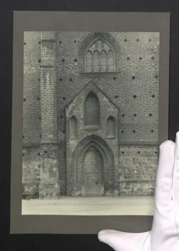 6 Fotografien Ansicht Bernau b. Berlin, Eingangspfort der St. Marien Kirche, Innenansichten, Kanzel