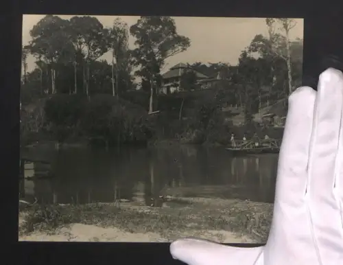 9 Fotografien Ansicht Indonesien, Sumatra, Java, Garut mit Tjimanuk Fluss, Guntur Vulkan, Tobasee Bali