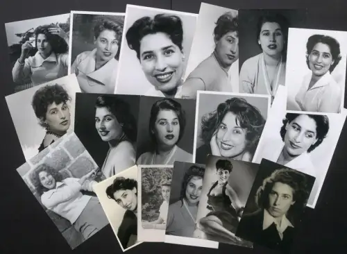 18 Fotografien Hans-Günther Proft, Hamburg, Schauspielerin Roswitha Krämer, Ehefrau und Managerin von Günther Ungeheuer