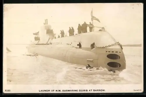 AK Barrow, Launch of H.M. Submarine Osiris, U-Boot