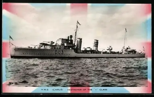 AK H.M.S. Icarus, Destroyer of the I-Class, Kriegsschiff
