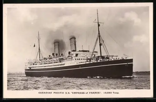 AK Canadian Pacific Passagierschiff SS Empress of France